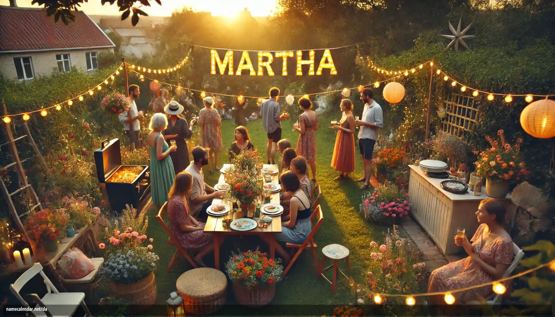 Fejring af navnedag og navn - Martha