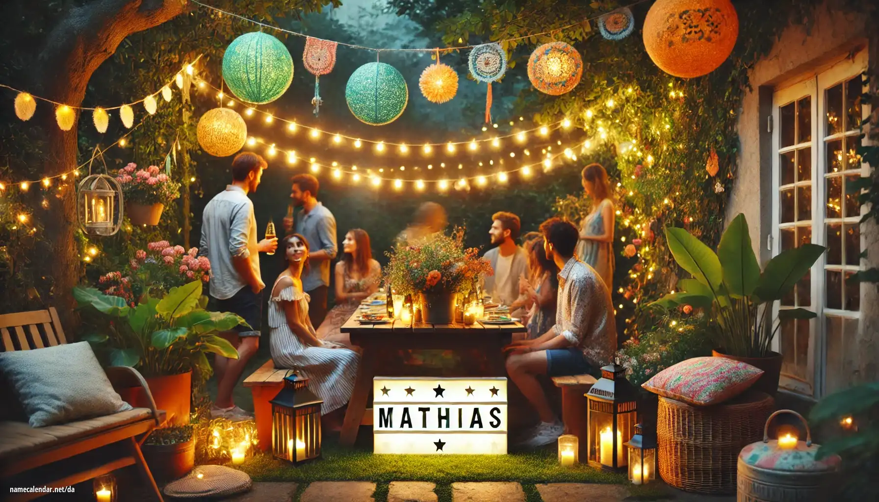 Fejring af navnedag og navn - Mathias