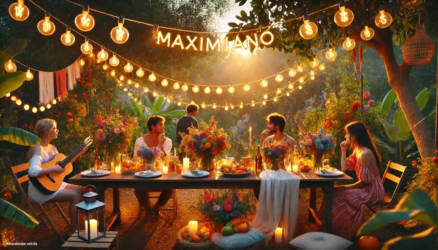 Fejring af navnedag og navn - Maximiliano