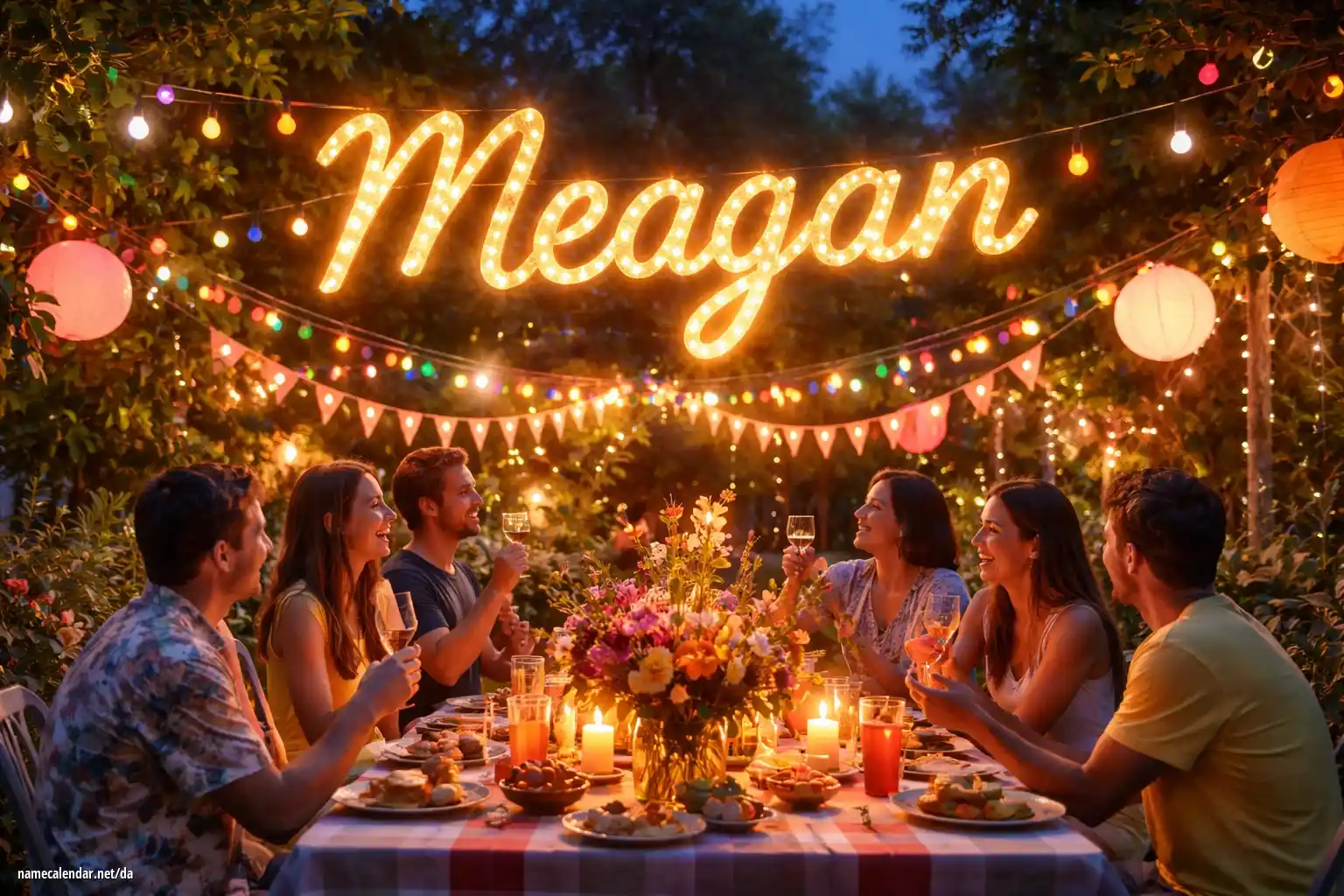 Fejring af navnedag og navn - Meagan
