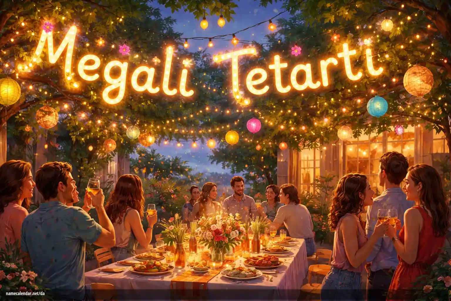 Fejring af navnedag og navn - Megali Tetarti