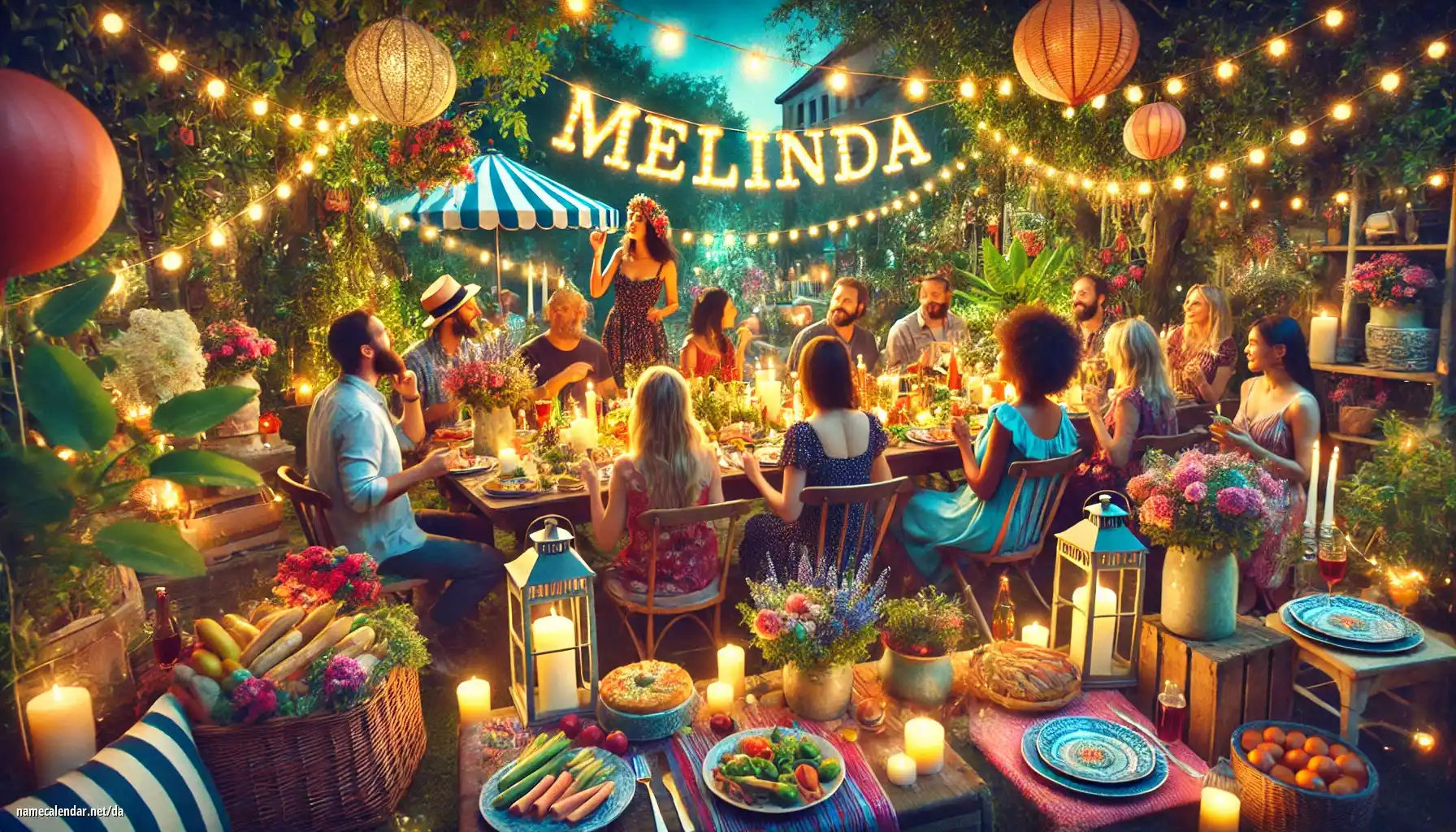 Fejring af navnedag og navn - Melinda