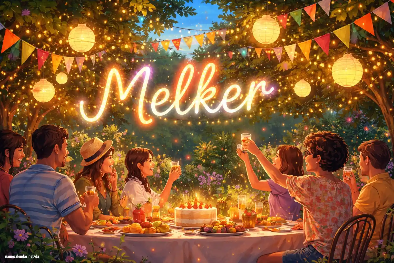 Fejring af navnedag og navn - Melker