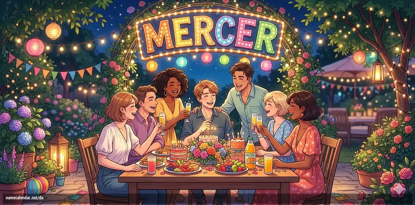Fejring af navnedag og navn - Mercer