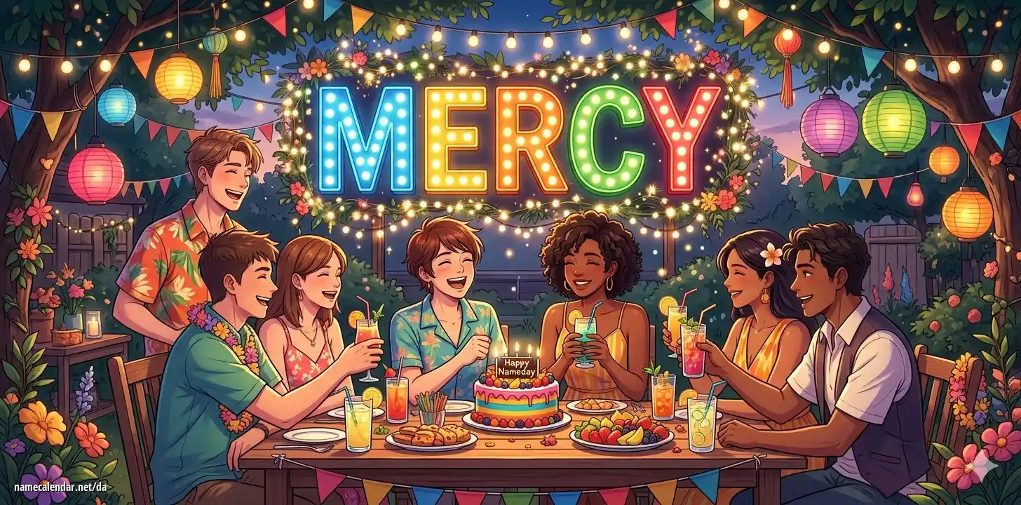 Fejring af navnedag og navn - Mercy