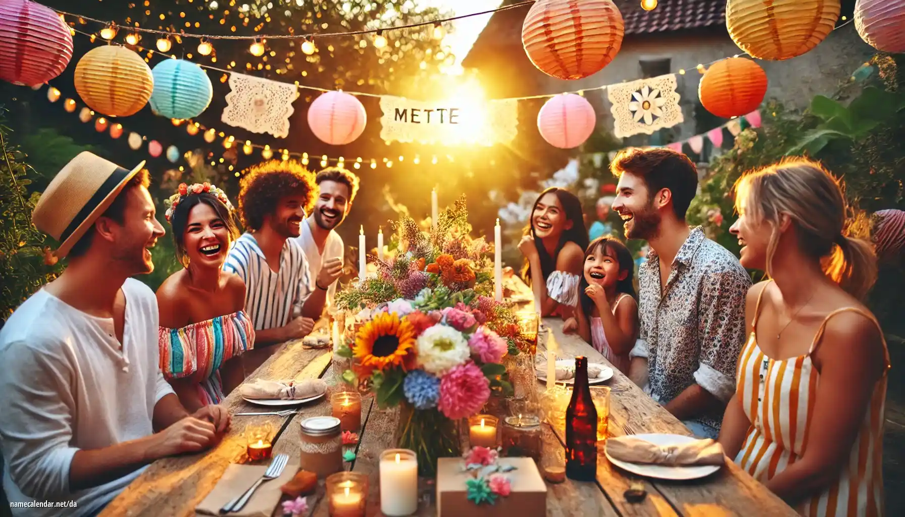 Fejring af navnedag og navn - Mette