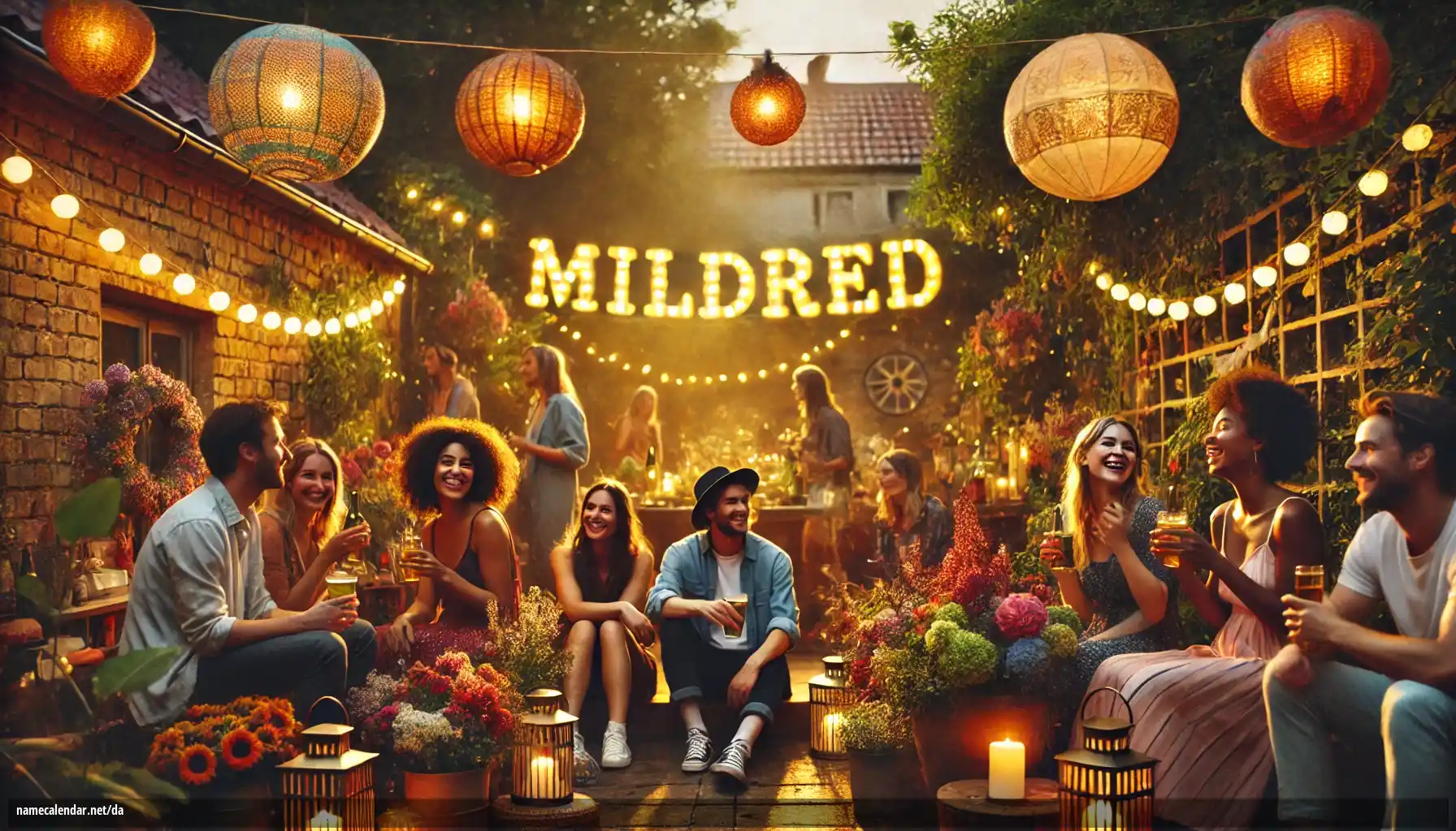 Fejring af navnedag og navn - Mildred