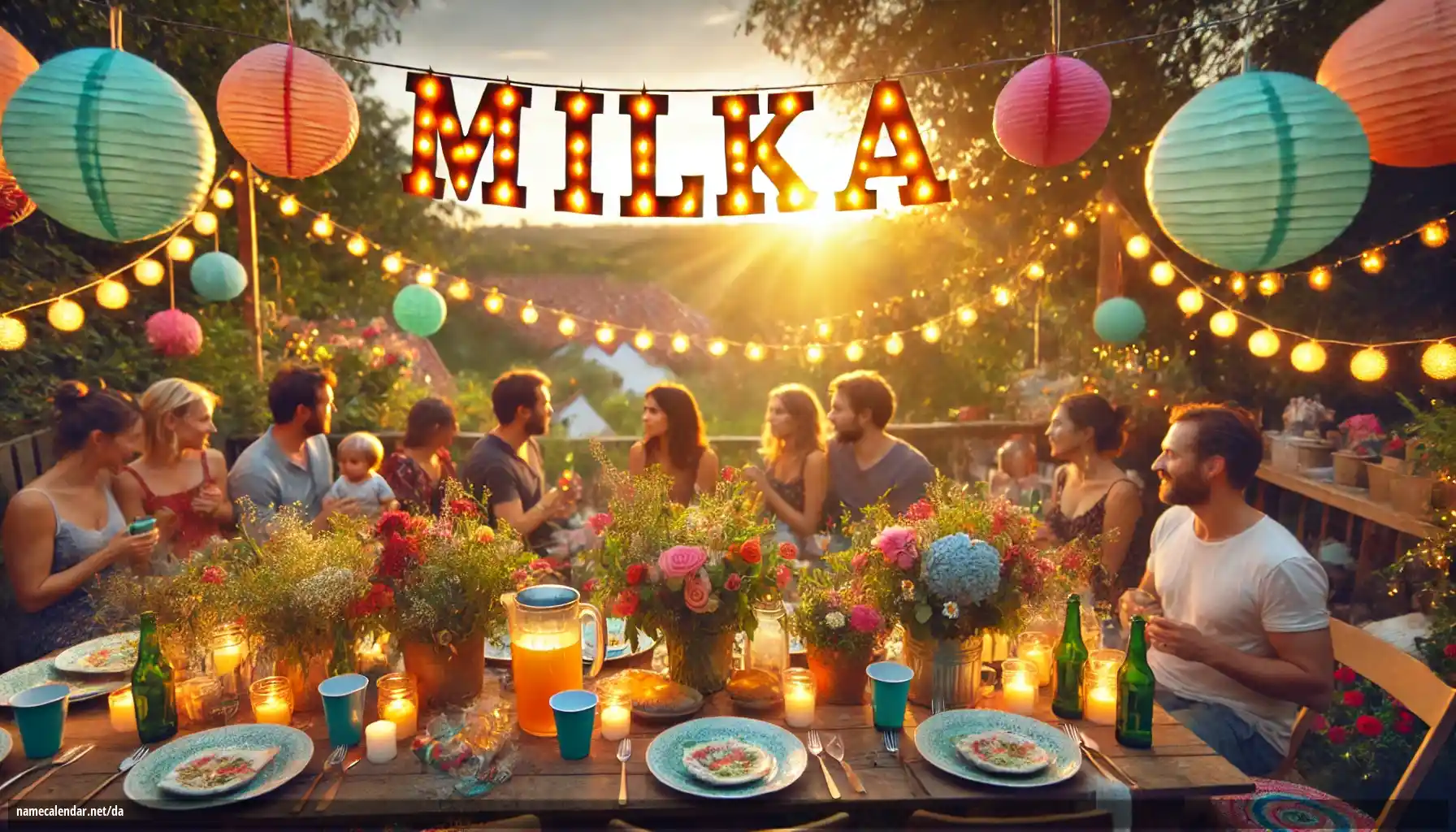 Fejring af navnedag og navn - Milka