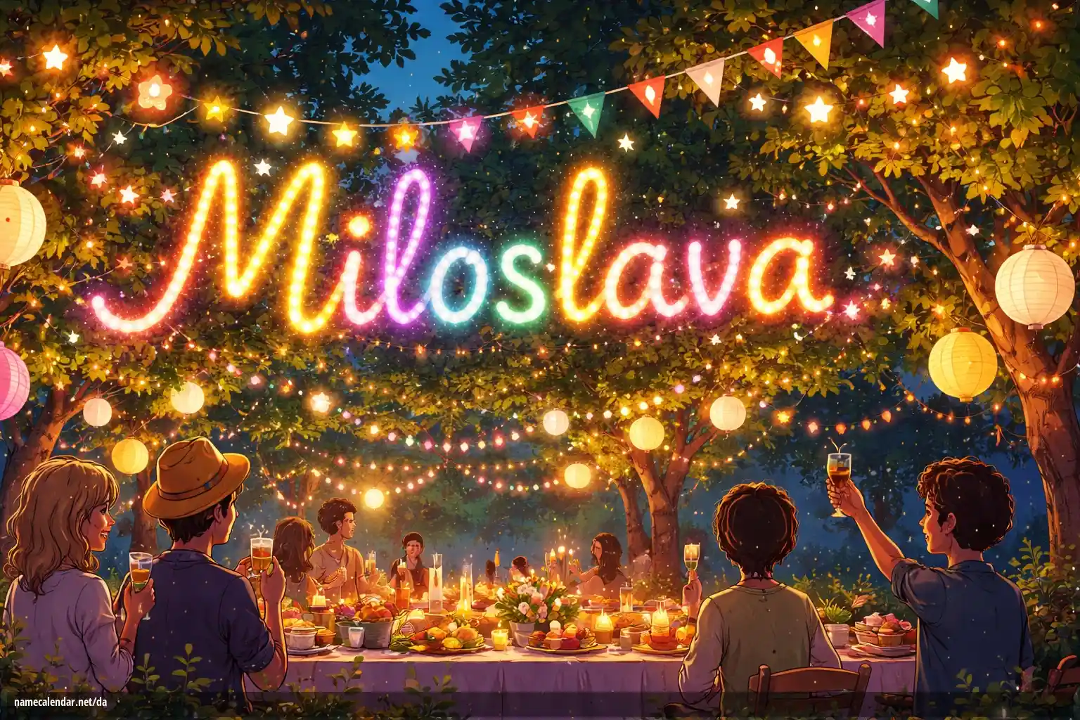 Fejring af navnedag og navn - Miloslava