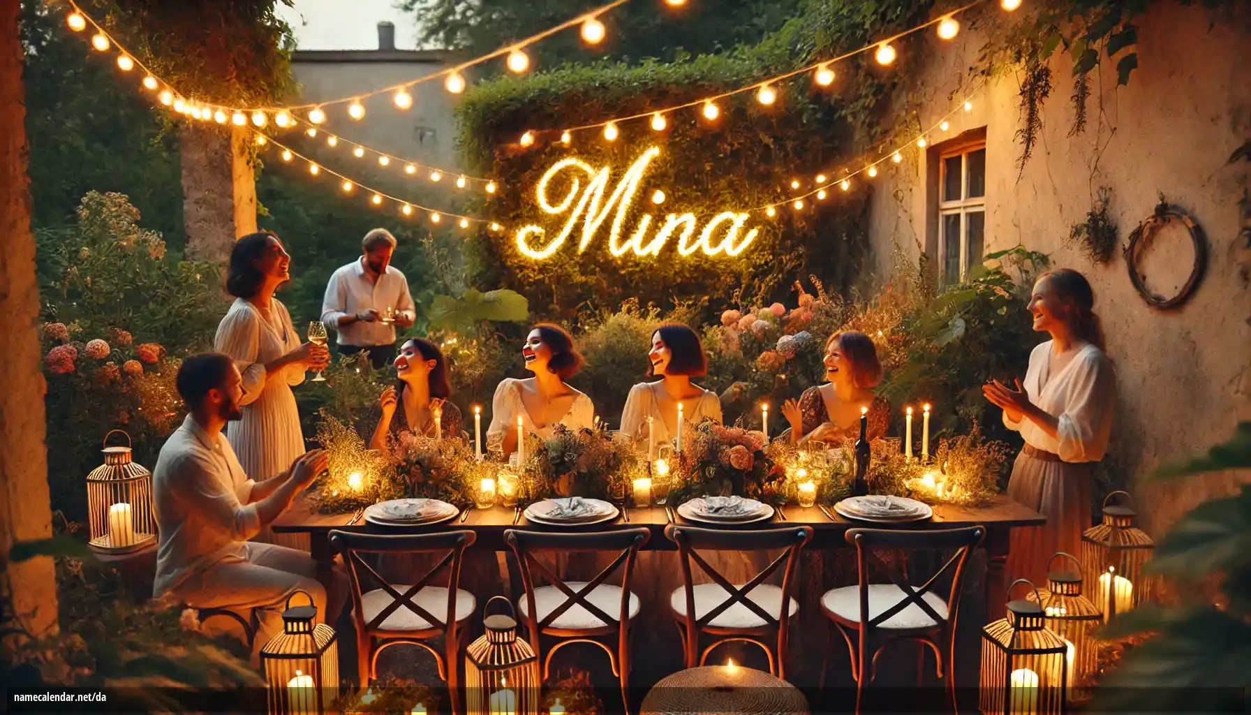 Fejring af navnedag og navn - Mina