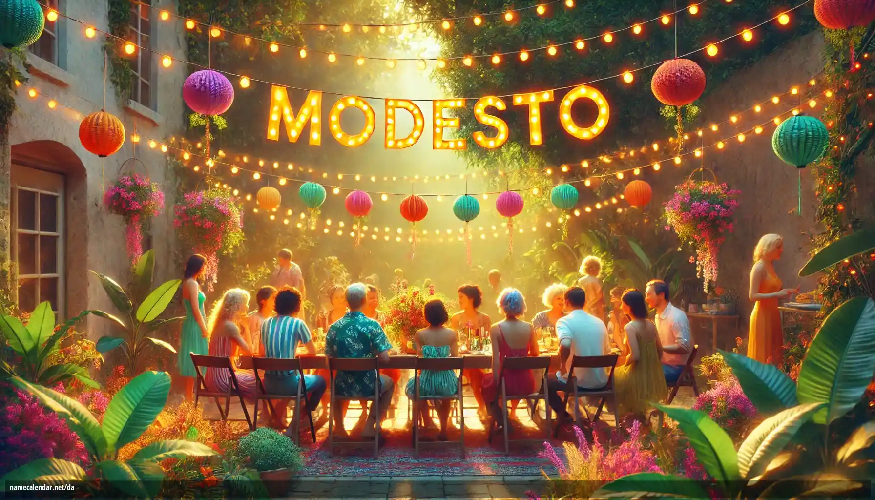 Fejring af navnedag og navn - Modesto