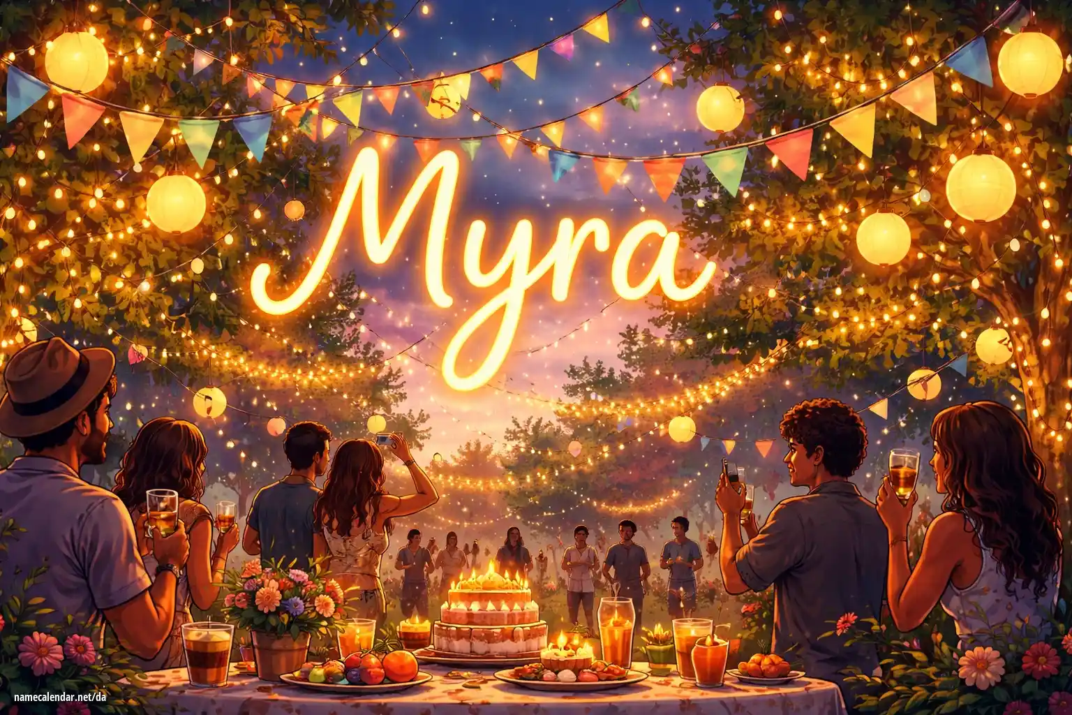 Fejring af navnedag og navn - Myra