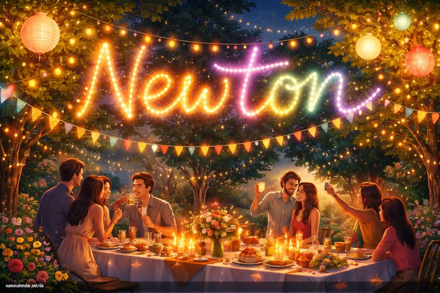 Fejring af navnedag og navn - Newton