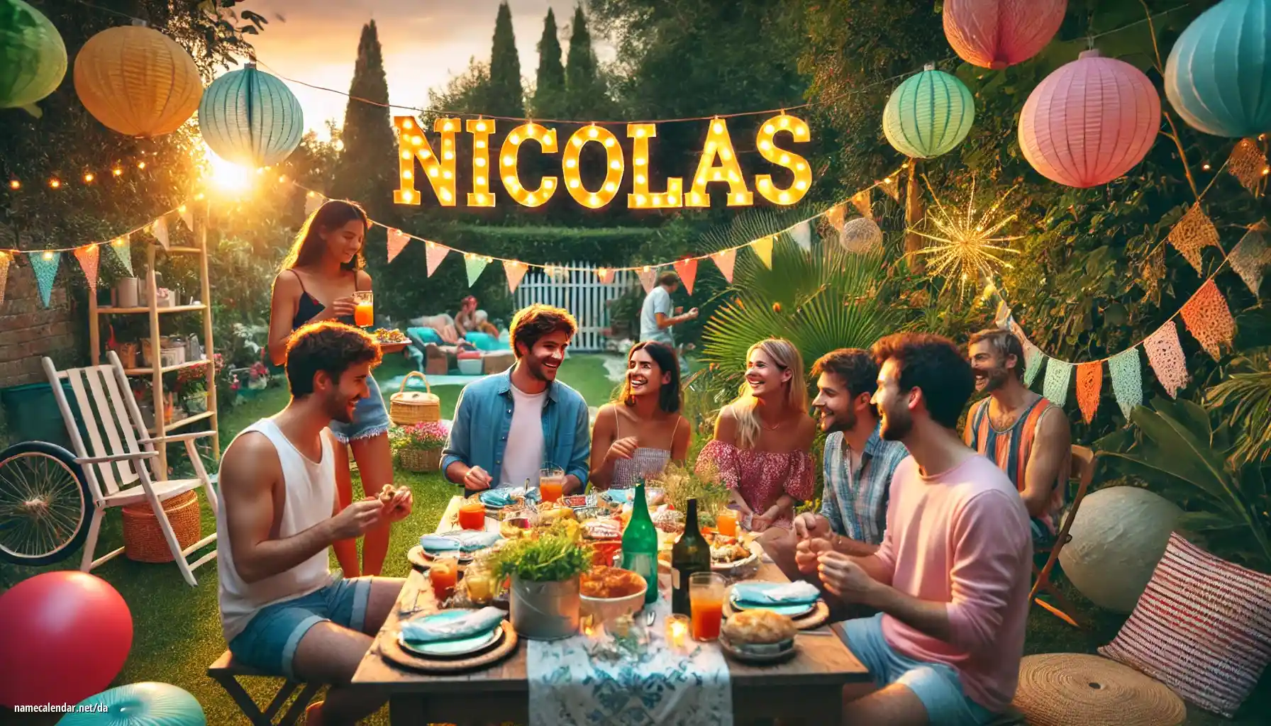 Fejring af navnedag og navn - Nicolas