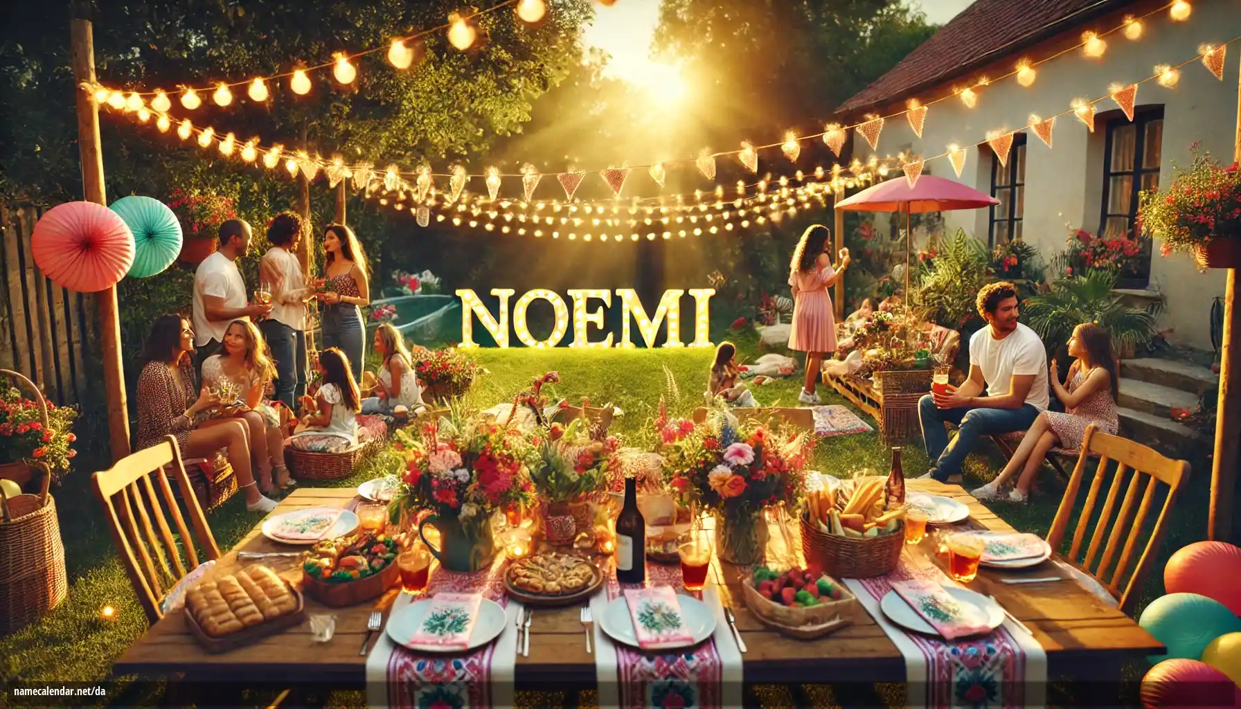 Fejring af navnedag og navn - Noemi