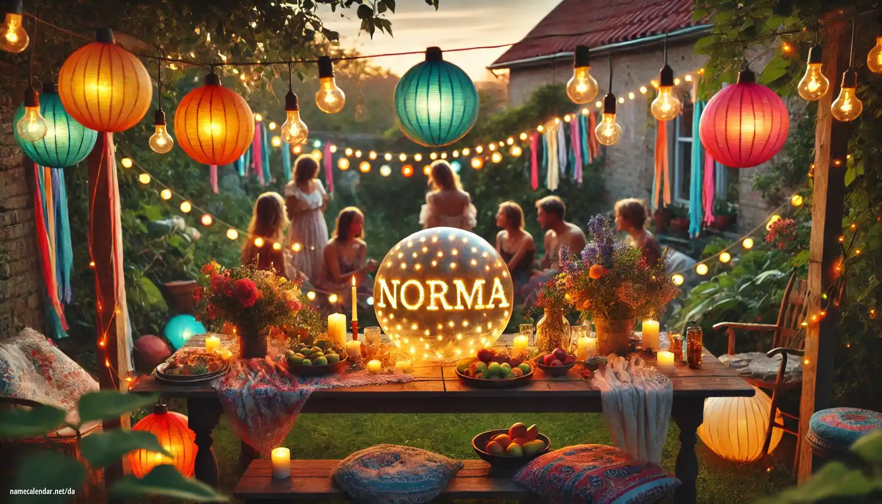 Fejring af navnedag og navn - Norma