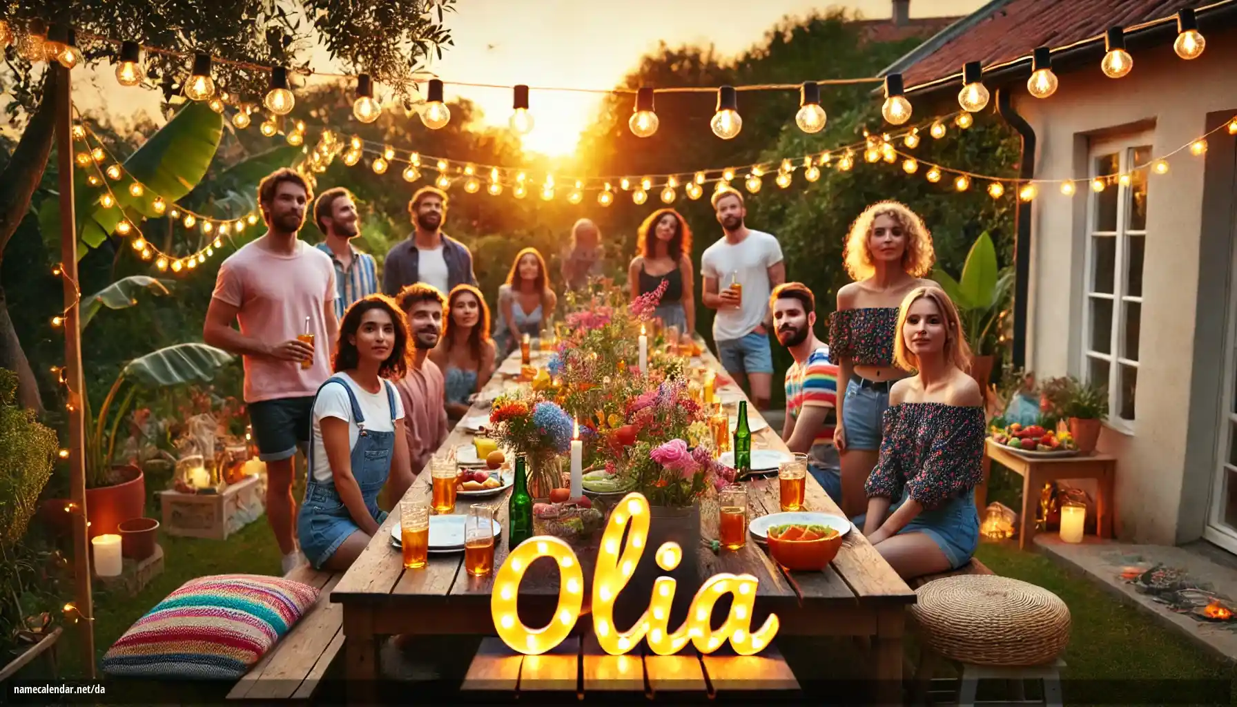 Fejring af navnedag og navn - Olia