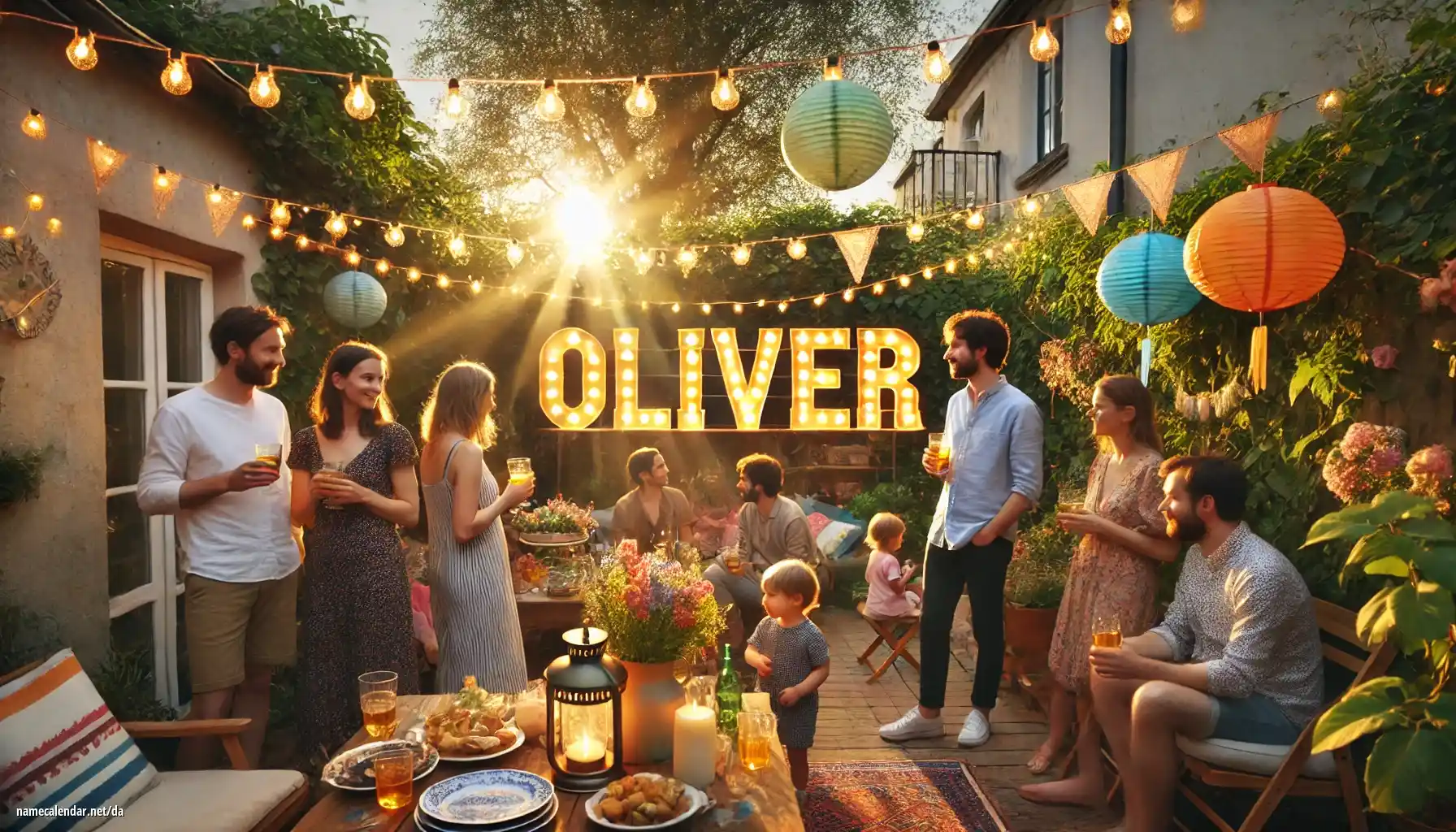 Fejring af navnedag og navn - Olivér