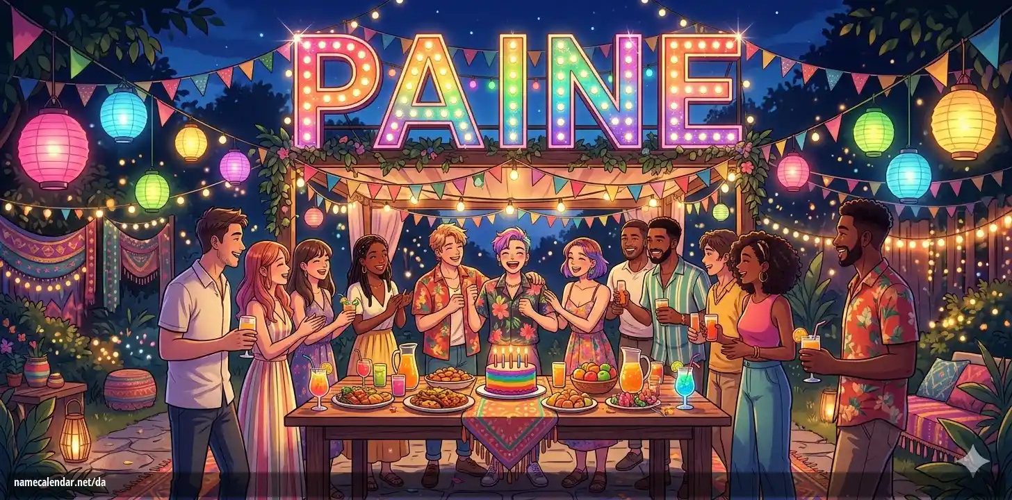 Fejring af navnedag og navn - Paine