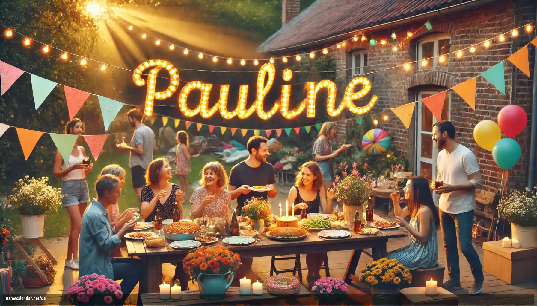 Fejring af navnedag og navn - Pauline