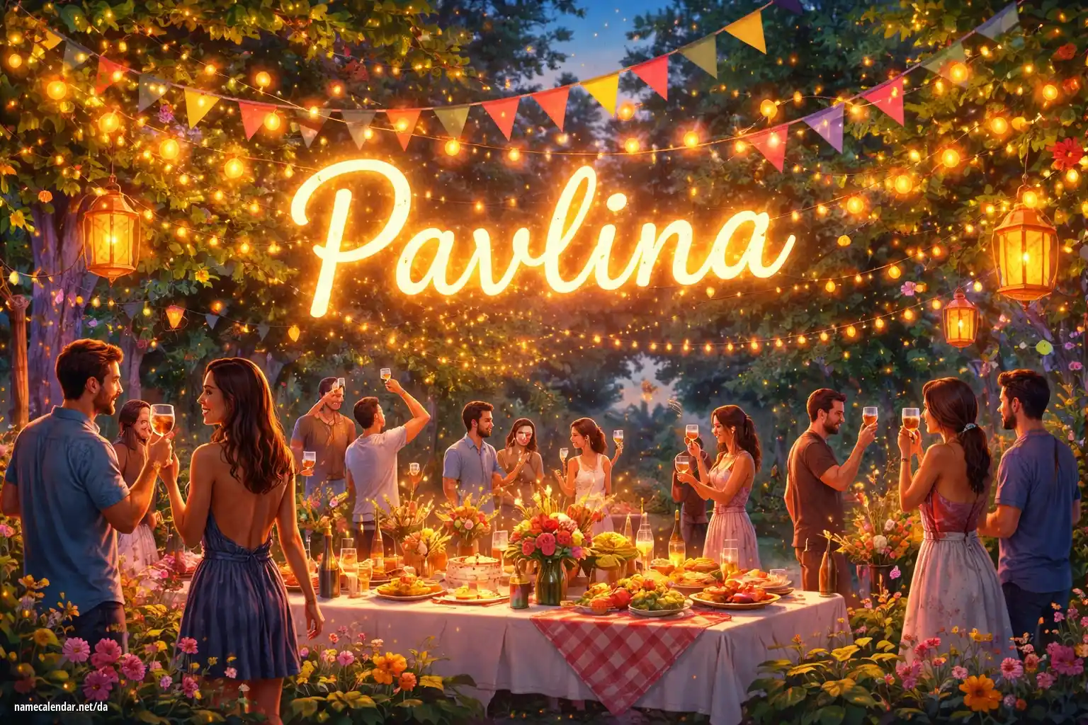 Fejring af navnedag og navn - Pavlina