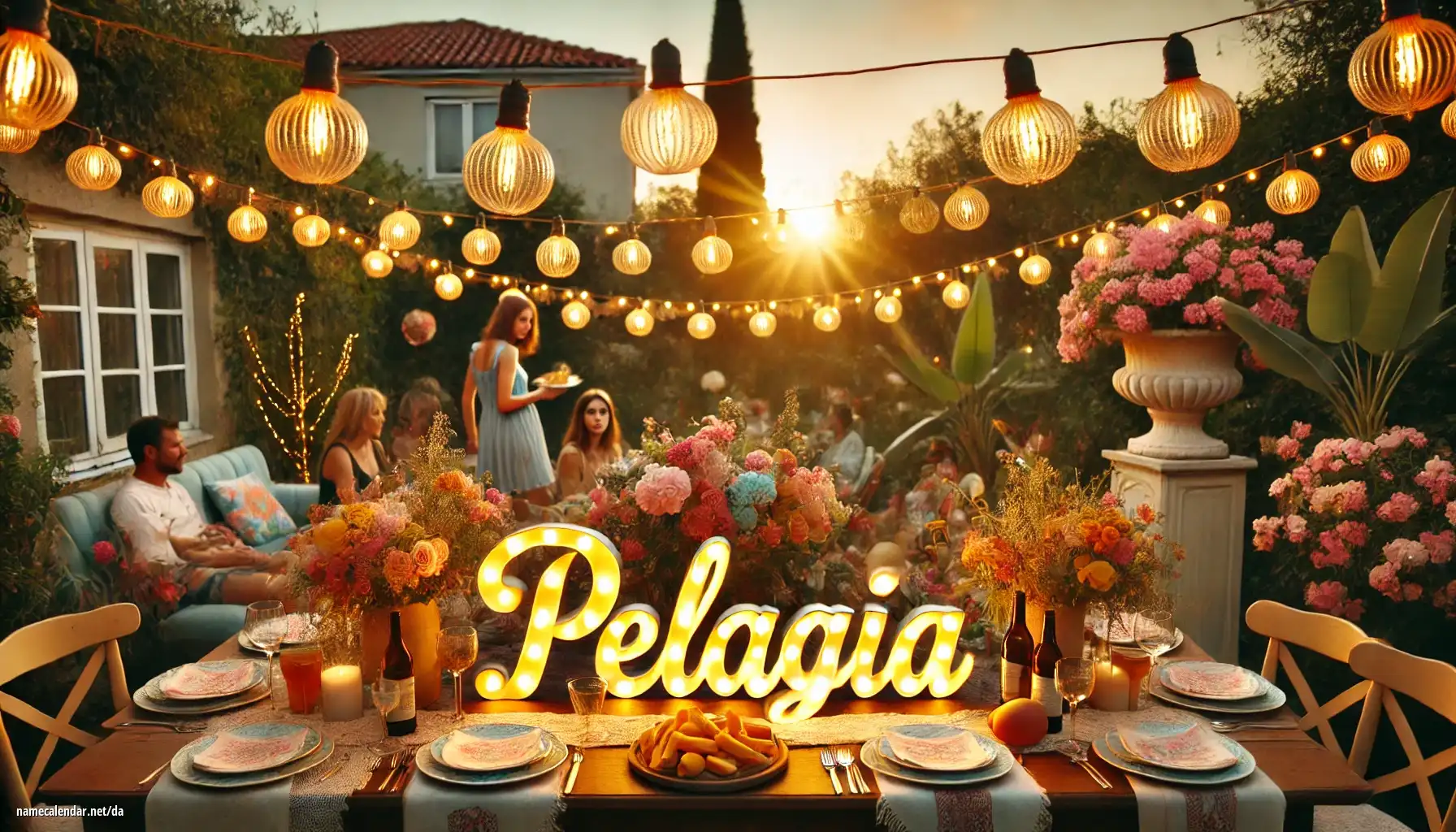 Fejring af navnedag og navn - Pelagia