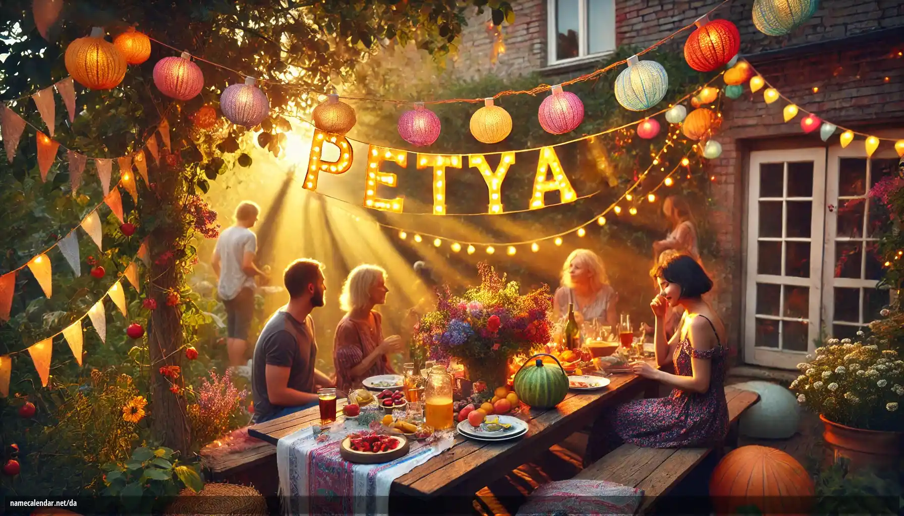 Fejring af navnedag og navn - Petya