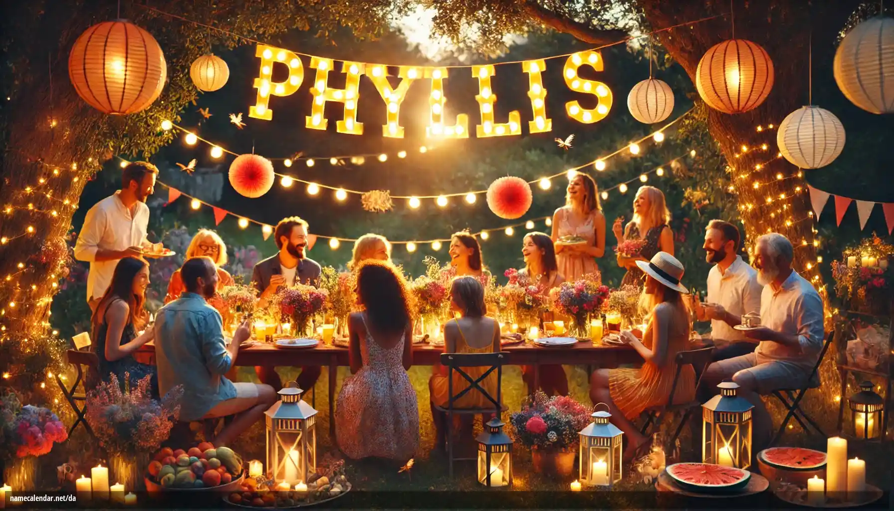 Fejring af navnedag og navn - Phyllis