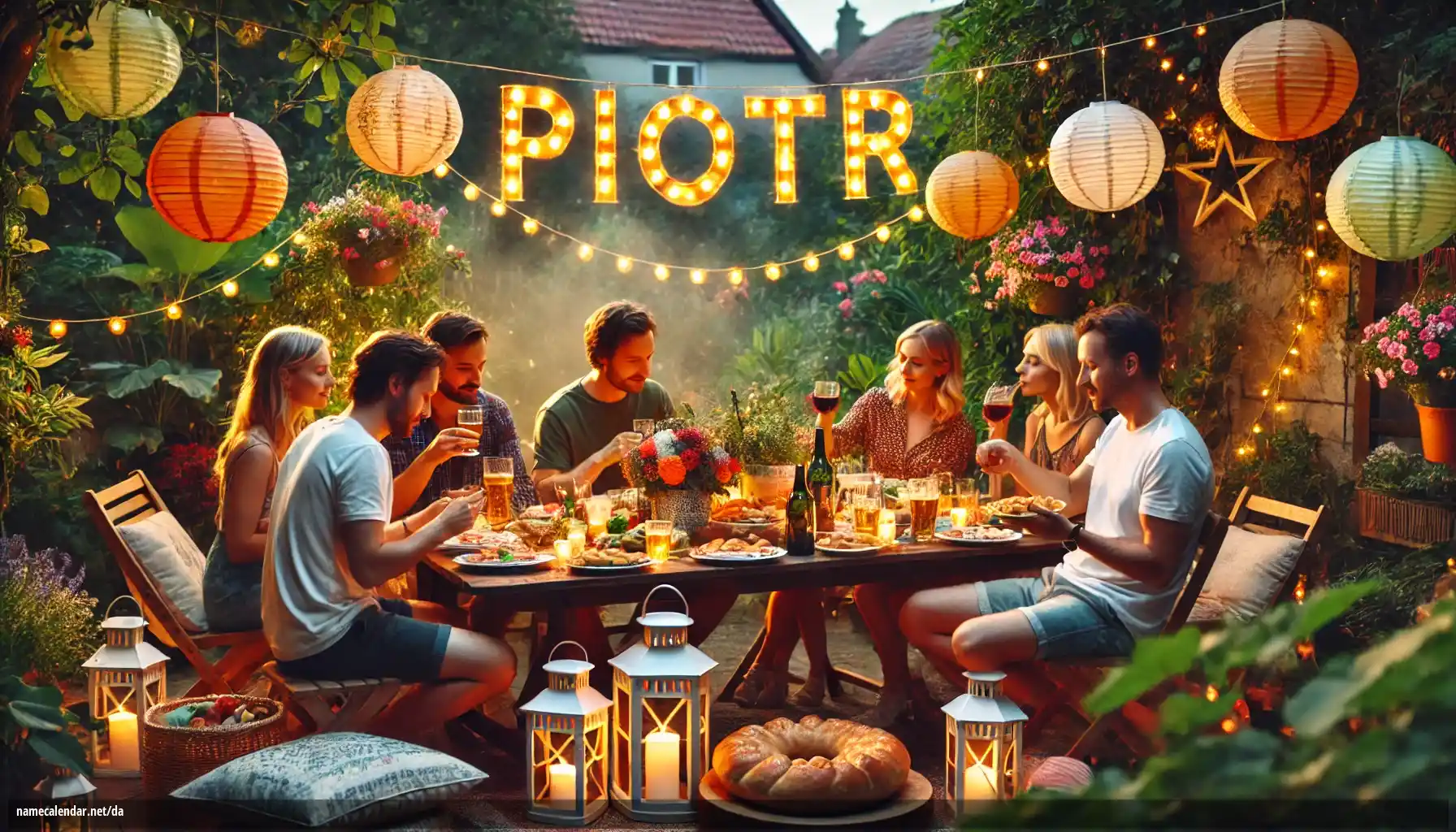 Fejring af navnedag og navn - Piotr