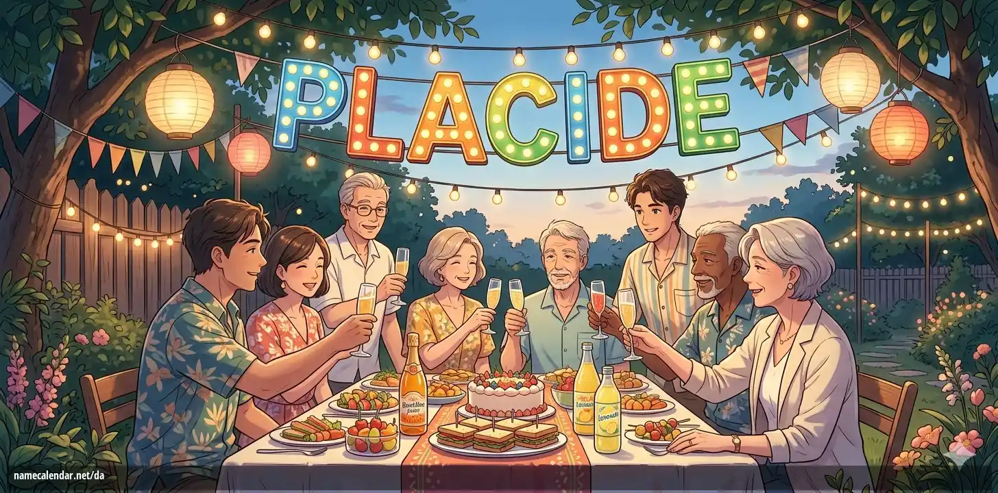 Fejring af navnedag og navn - Placide