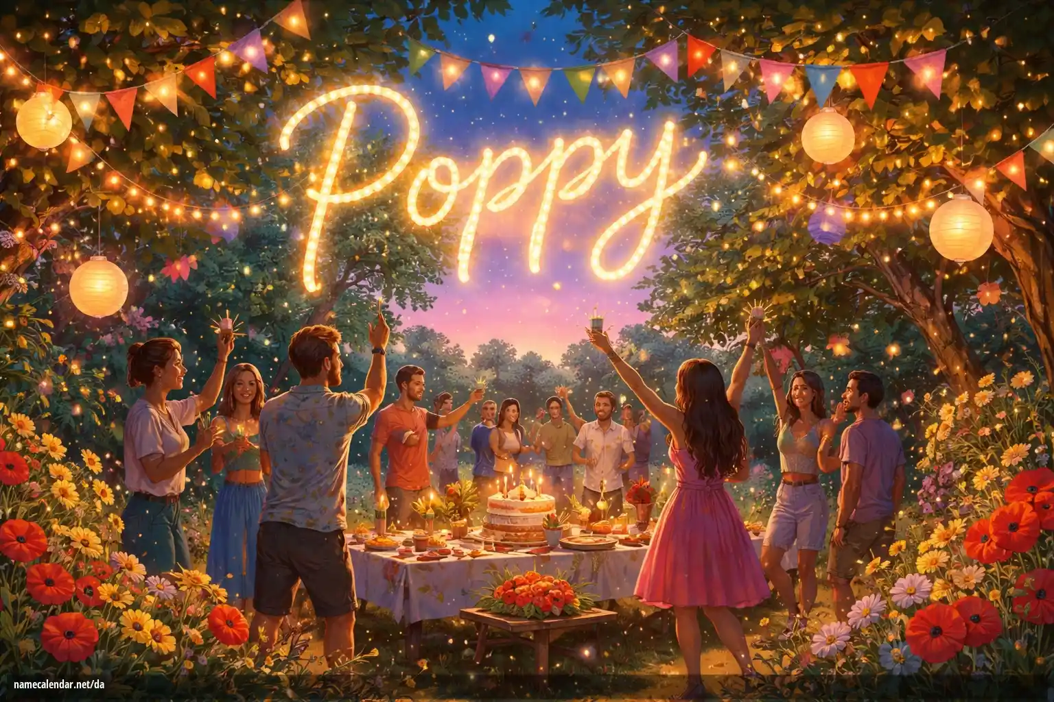 Fejring af navnedag og navn - Poppy