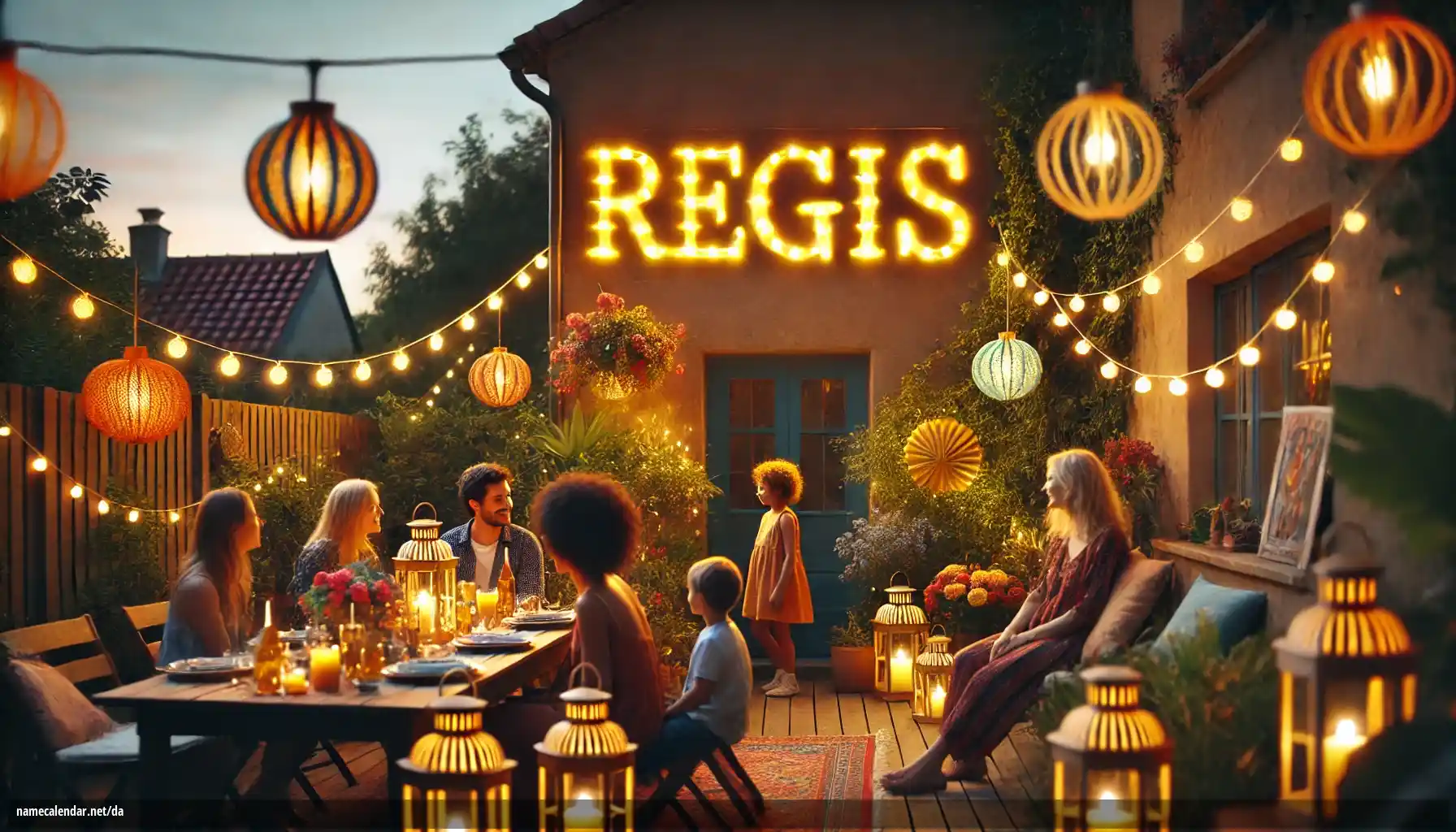 Fejring af navnedag og navn - Régis