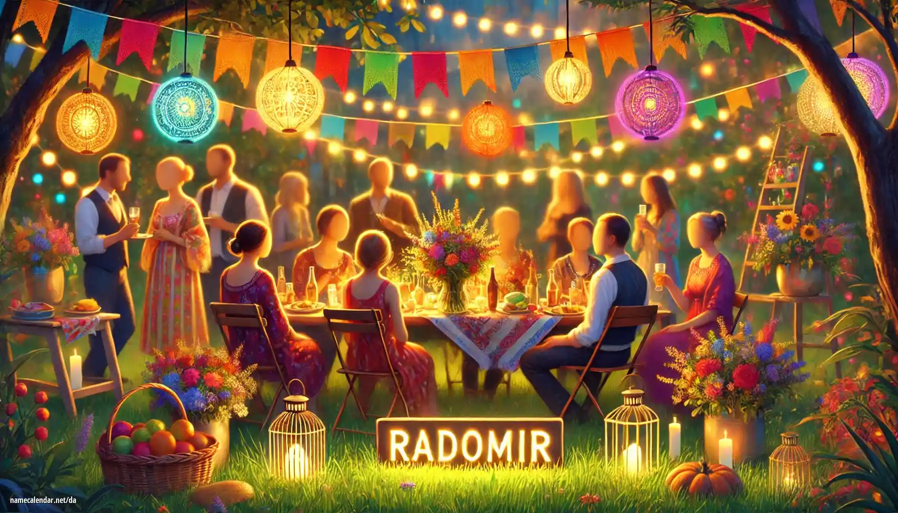 Fejring af navnedag og navn - Radomír