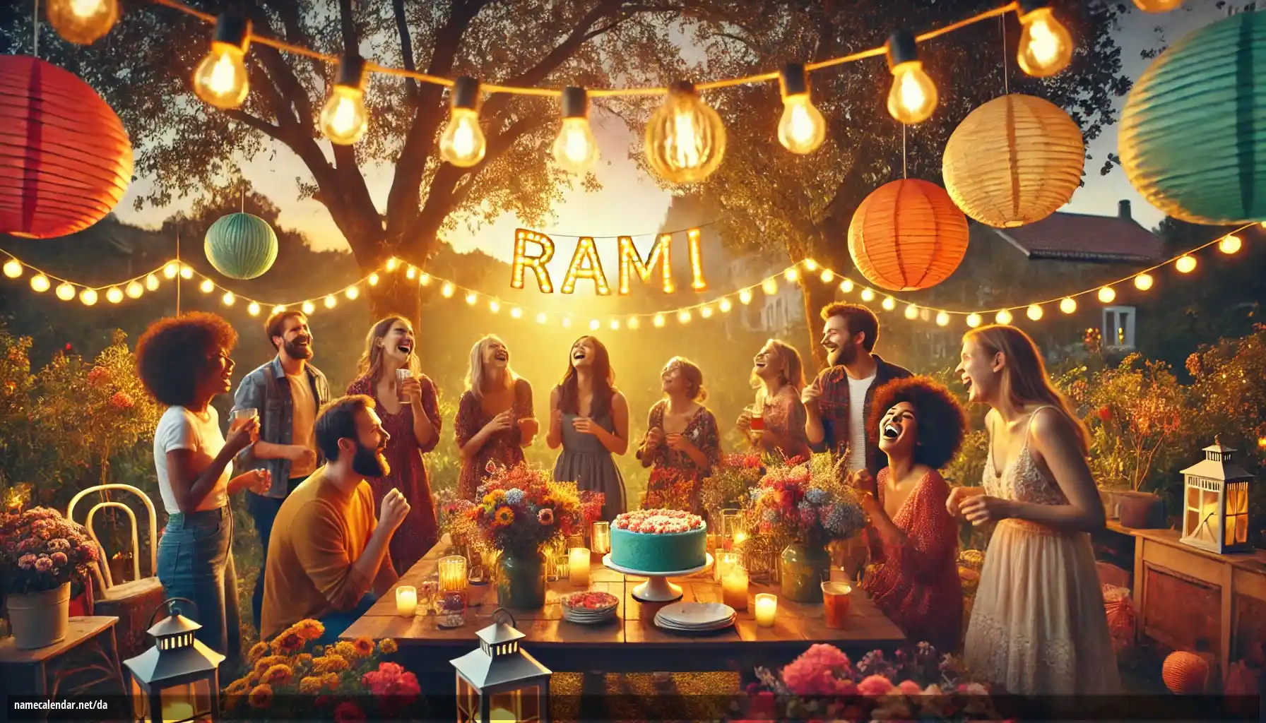 Fejring af navnedag og navn - Rami