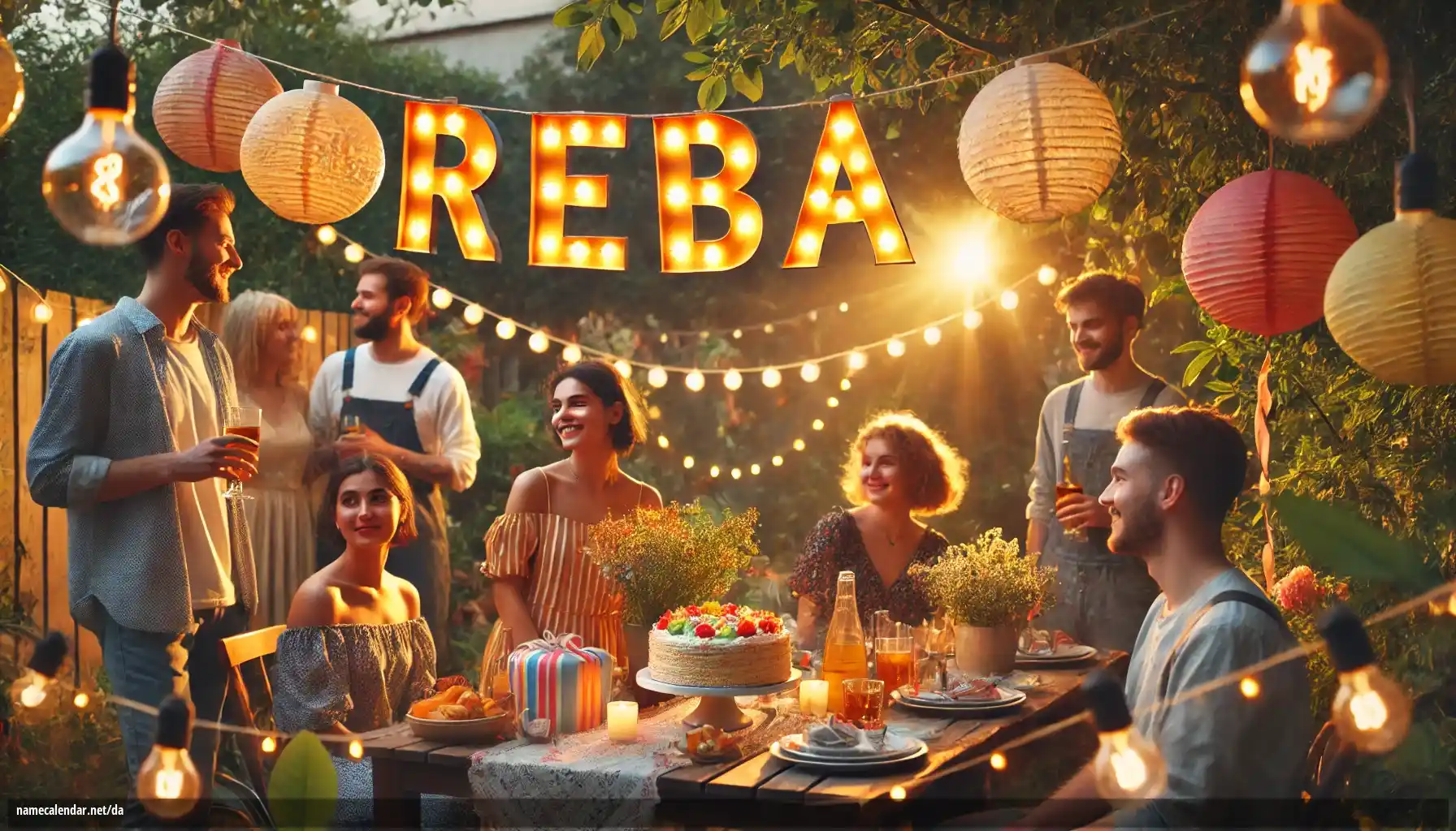 Fejring af navnedag og navn - Reba