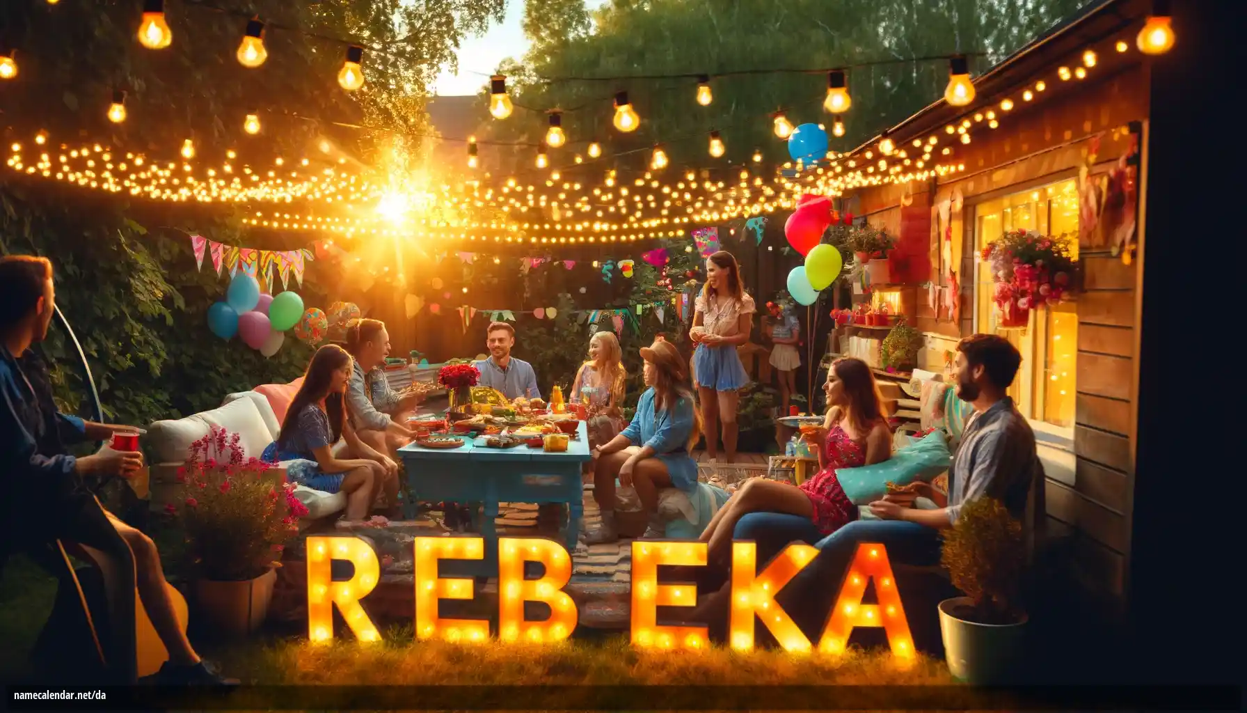 Fejring af navnedag og navn - Rebeka