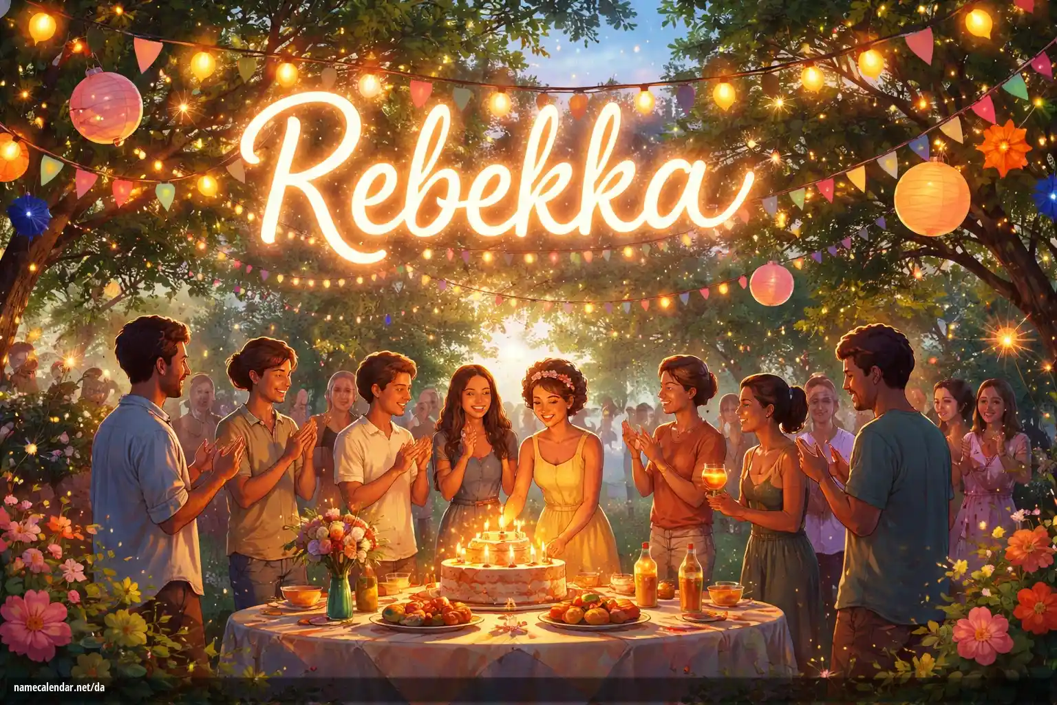 Fejring af navnedag og navn - Rebekka