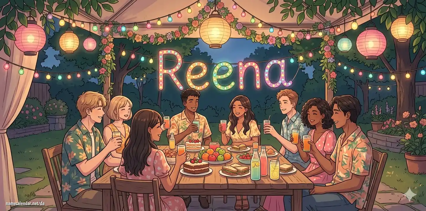 Fejring af navnedag og navn - Reena
