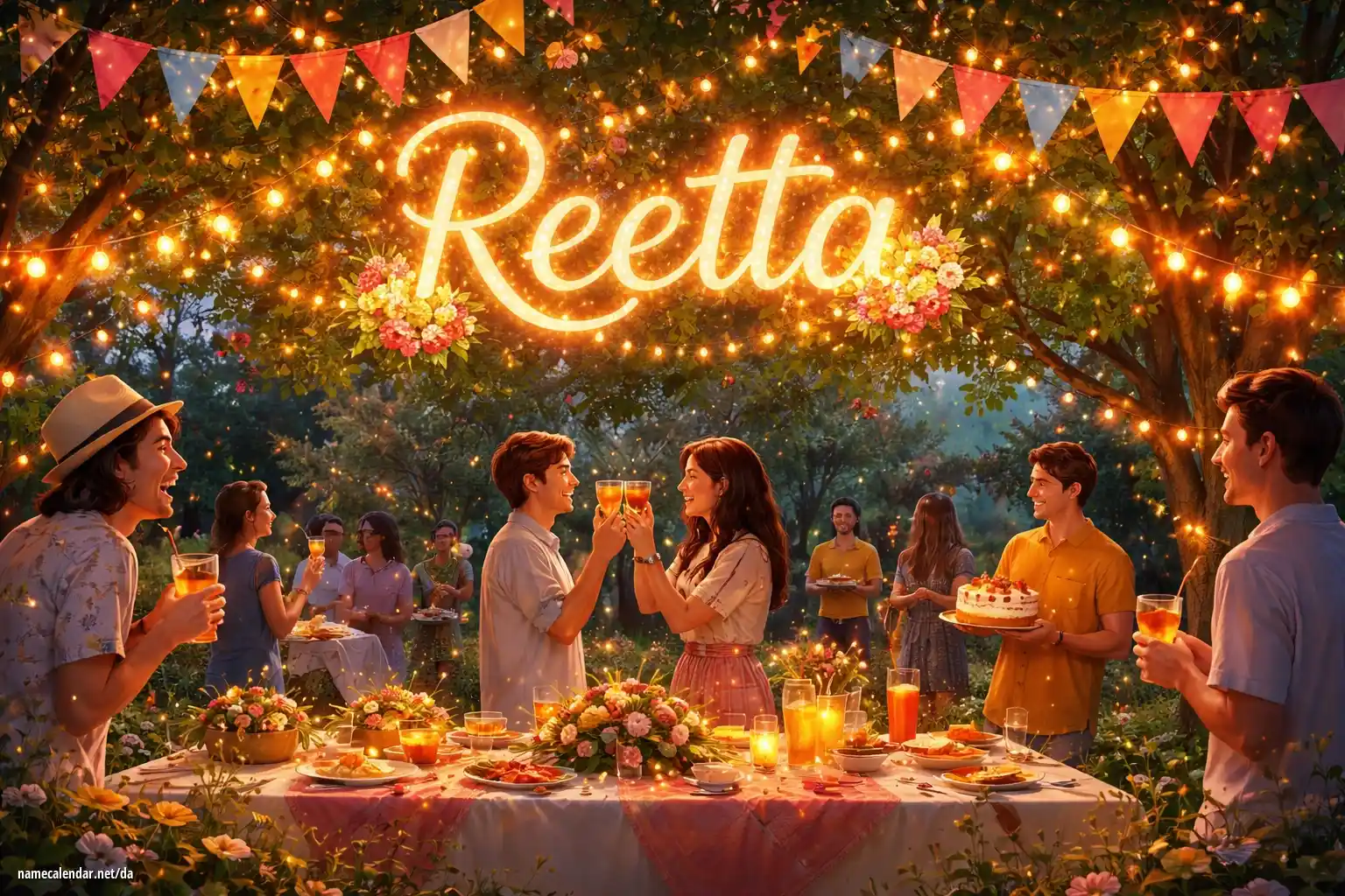 Fejring af navnedag og navn - Reetta