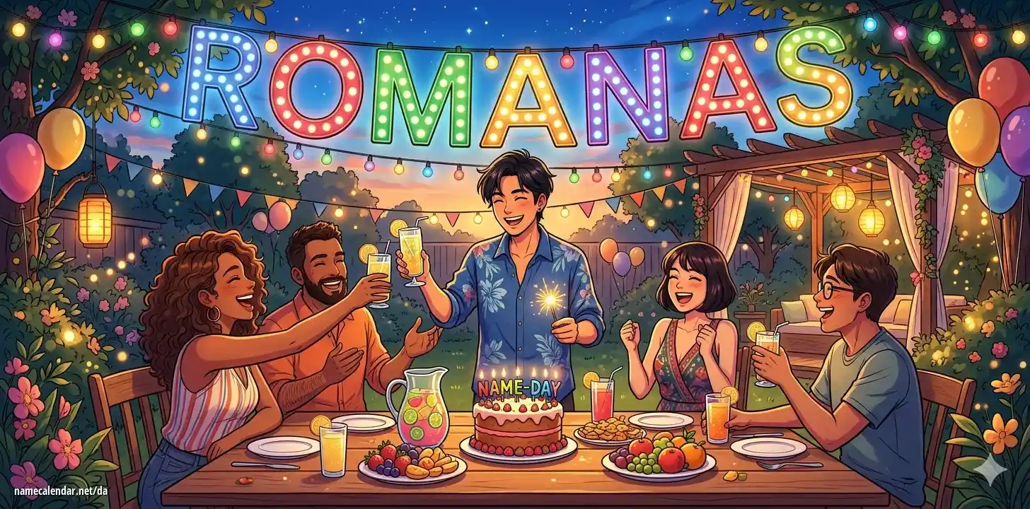 Fejring af navnedag og navn - Romanas