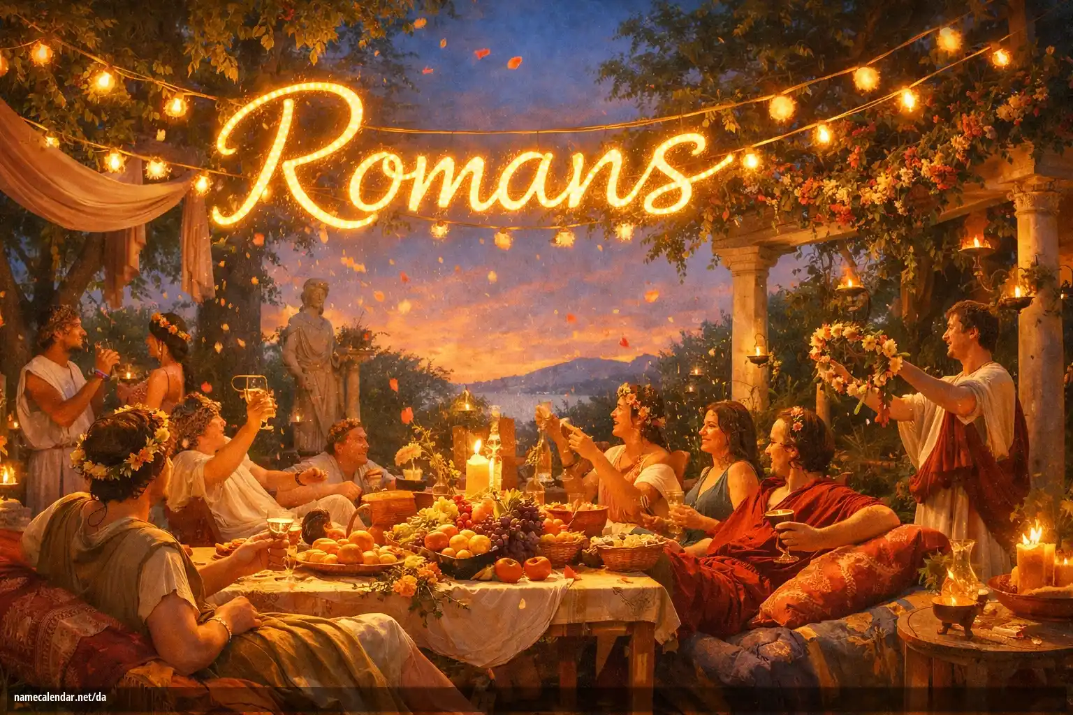 Fejring af navnedag og navn - Romans