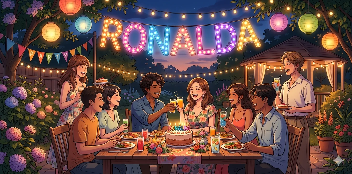 Fejring af navnedag og navn - Ronalda