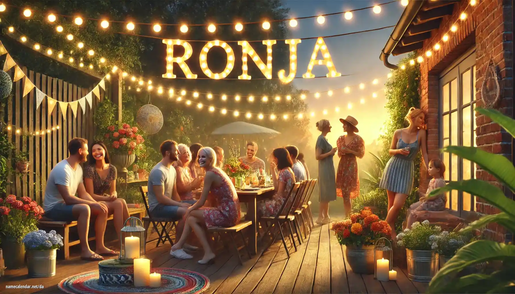 Fejring af navnedag og navn - Ronja