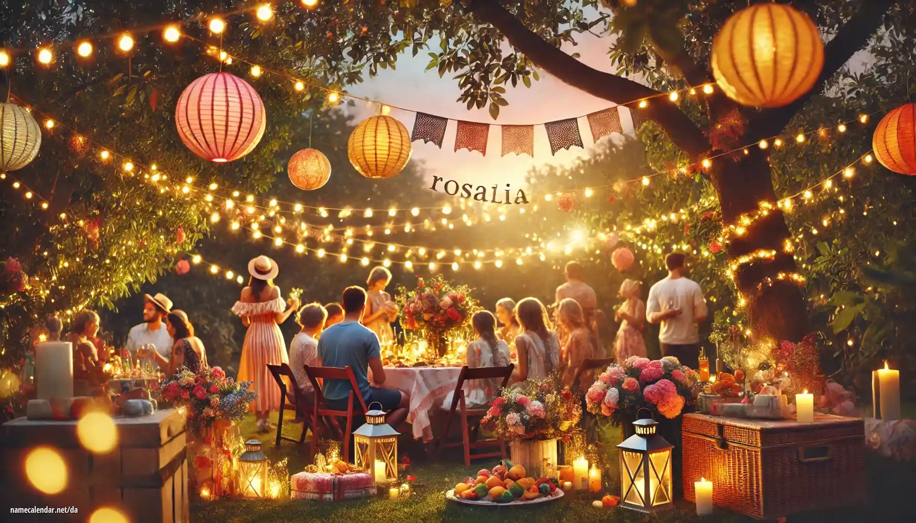 Fejring af navnedag og navn - Rosalia