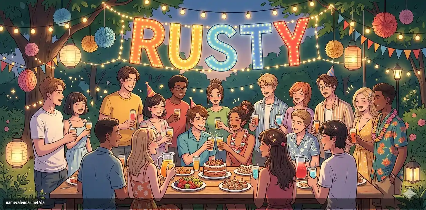 Fejring af navnedag og navn - Rusty