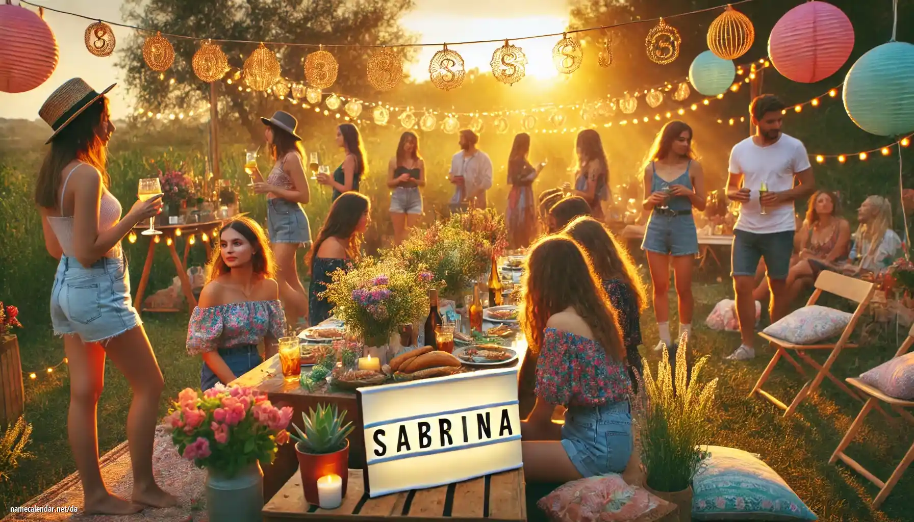 Fejring af navnedag og navn - Sabrina