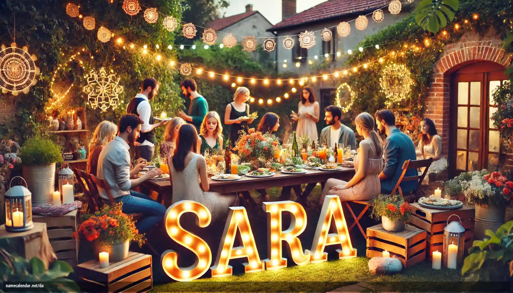 Fejring af navnedag og navn - Sara