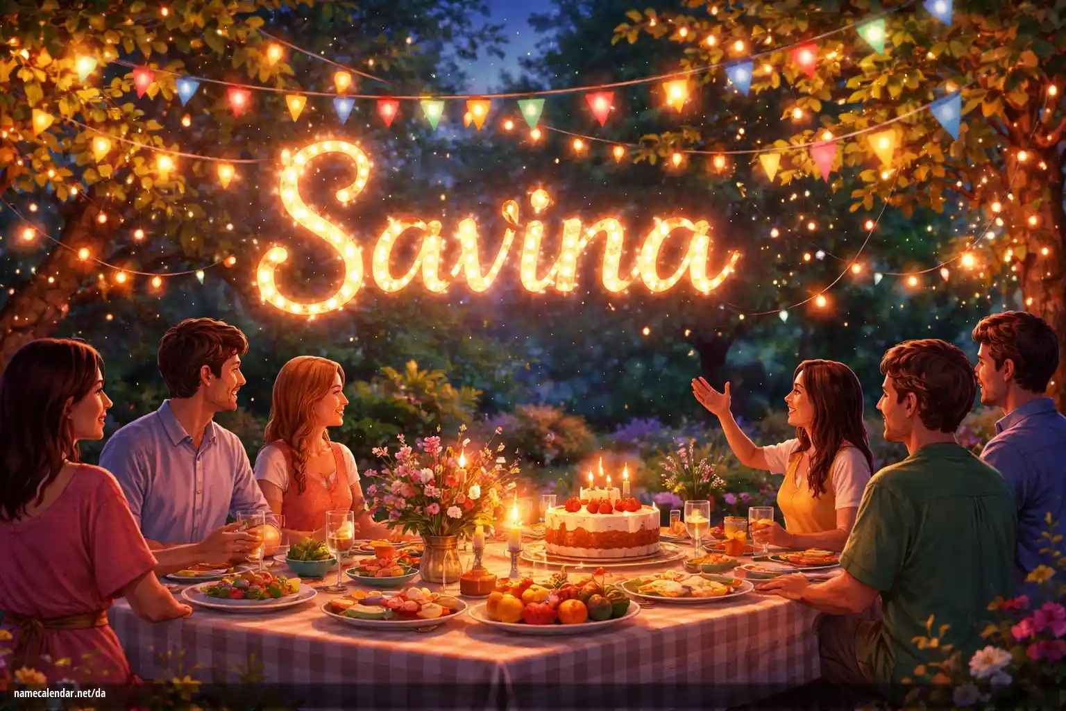 Fejring af navnedag og navn - Savina