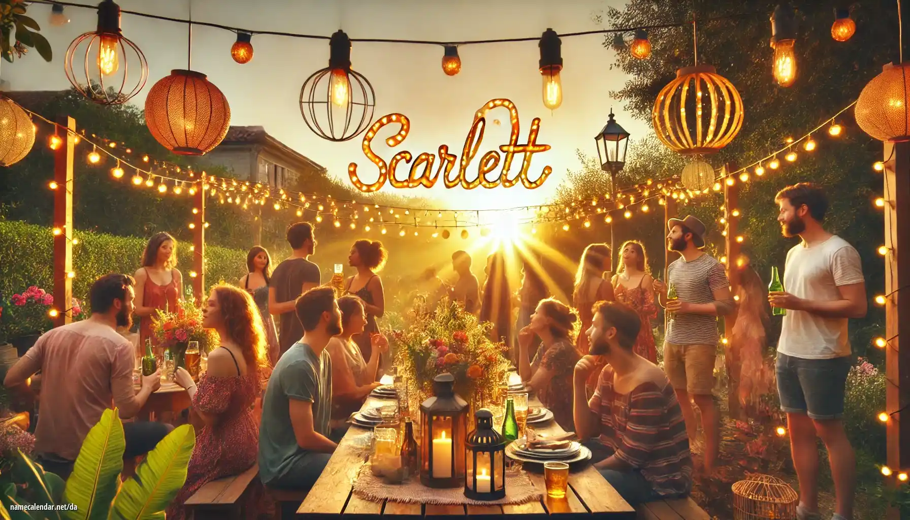 Fejring af navnedag og navn - Scarlett