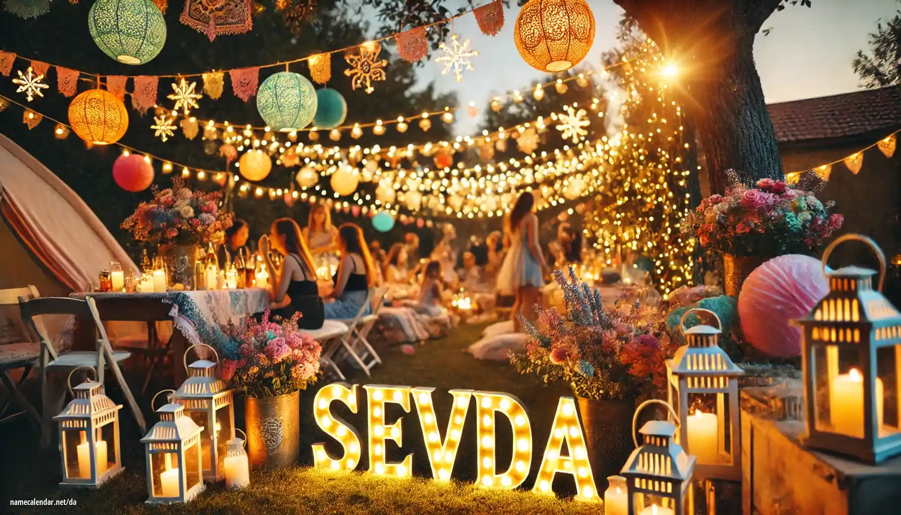 Fejring af navnedag og navn - Sevda